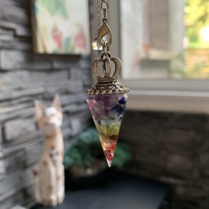 Pendule Orgonite 7 chakras